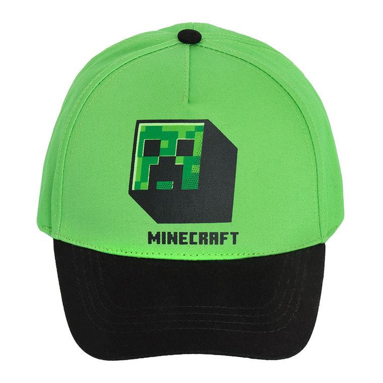 Cool Club, Czapka z daszkiem chłopięca, zielona, Minecraft