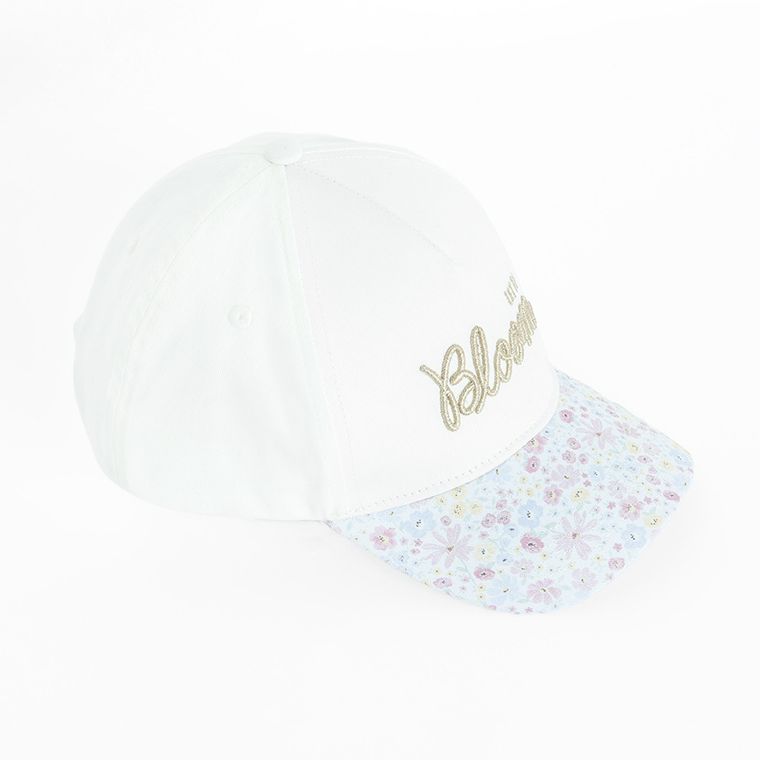 Cool Club, Czapka z daszkiem dziewczęca, biała