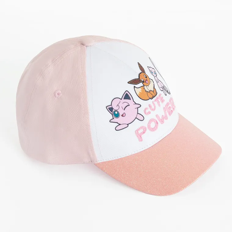 Cool Club, Czapka z daszkiem dziewczęca, różowa, Pokemon
