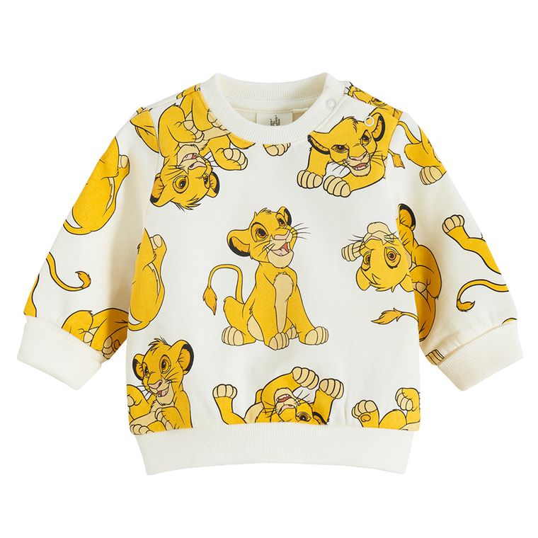Cool Club, Dres chłopięcy, ecru, Król Lew