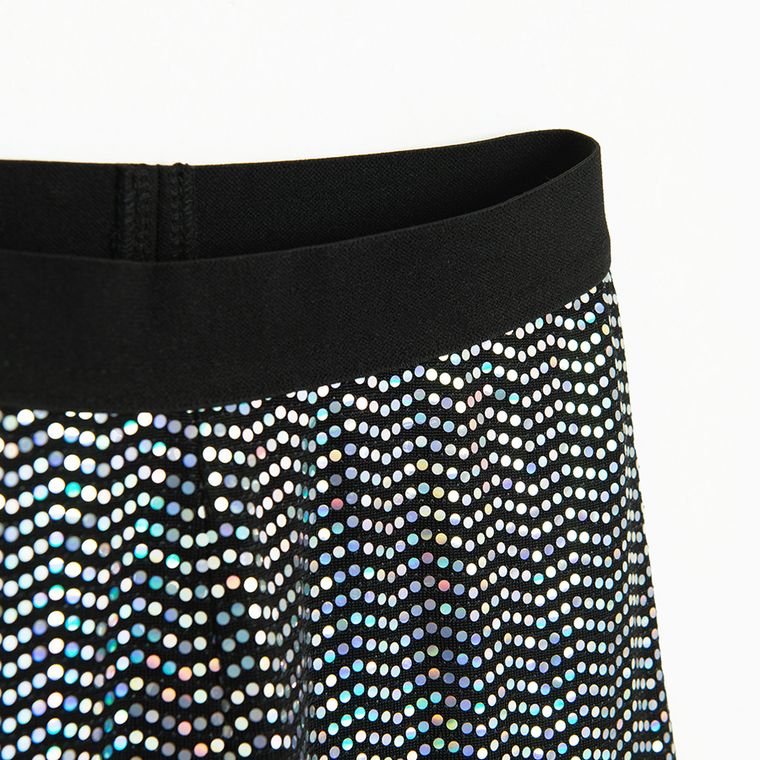 Cool Club, Jegginsy dziewczęce, flare, czarne holo