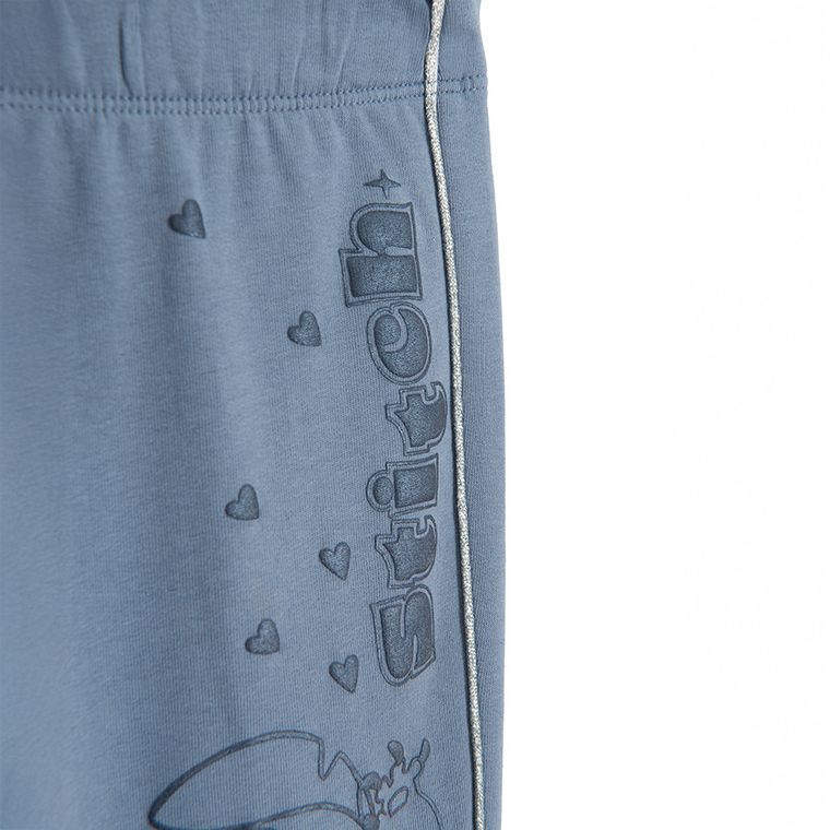 Cool Club, Jegginsy dziewczęce, flare, ocieplane, niebieskie, Lilo i Stitch