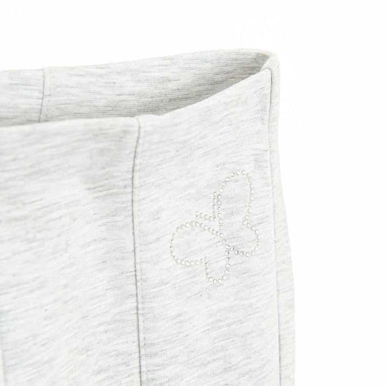 Cool Club, Jegginsy dziewczęce, flare, szare melanż