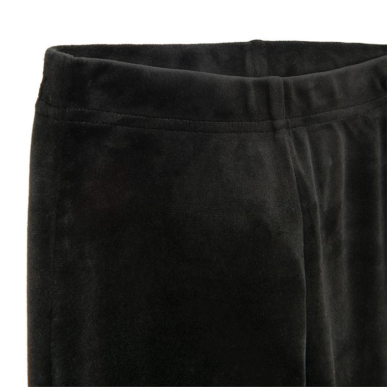 Cool Club, Jegginsy dziewczęce, flare, welurowe, czarne