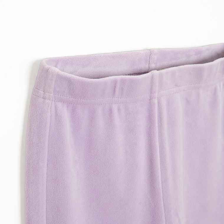 Cool Club, Jegginsy dziewczęce, flare, welurowe, fioletowe