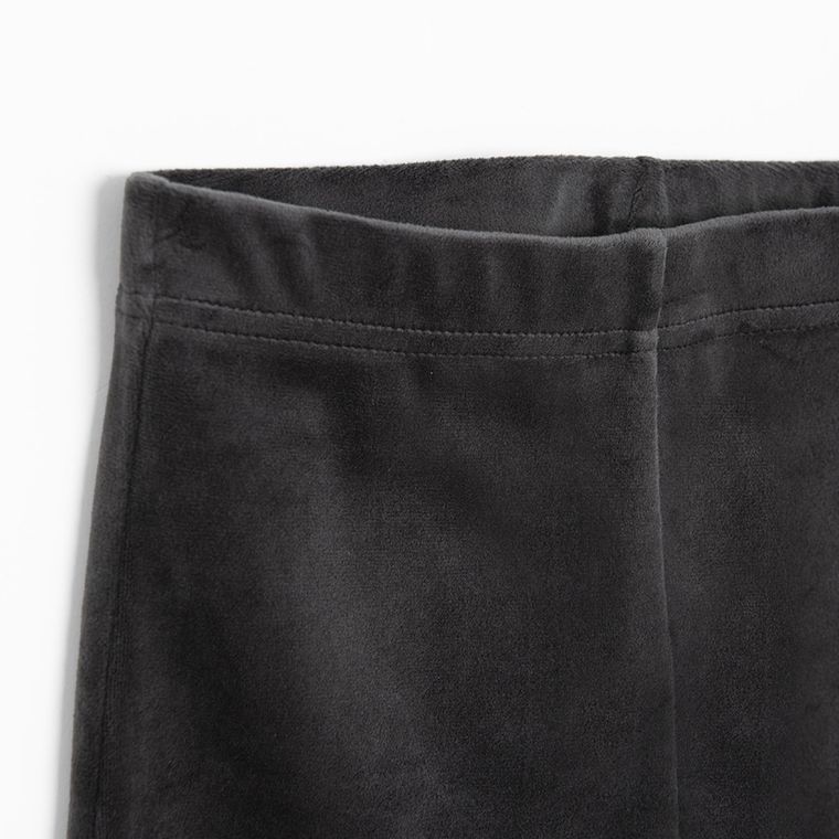 Cool Club, Jegginsy dziewczęce, flare, welurowe, grafitowe