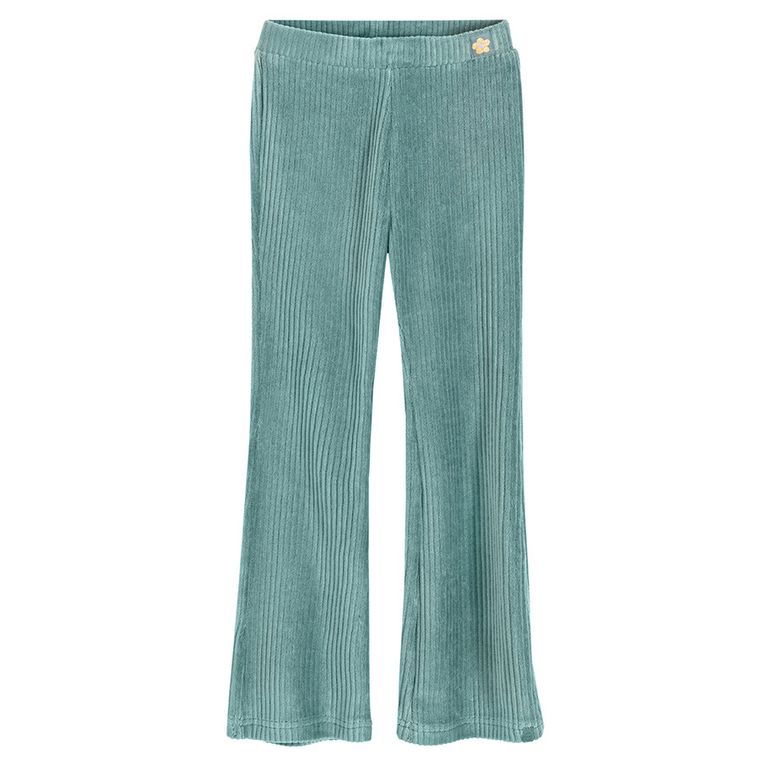 Cool Club, Jegginsy dziewczęce, flare, welurowe, zielone