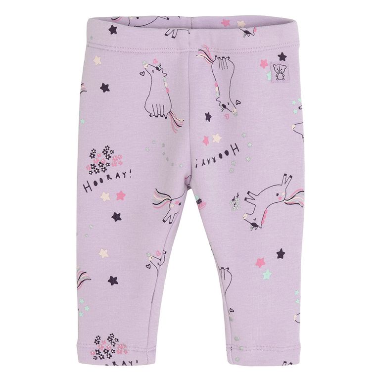 Cool Club, Jegginsy dziewczęce, ocieplane, fioletowe