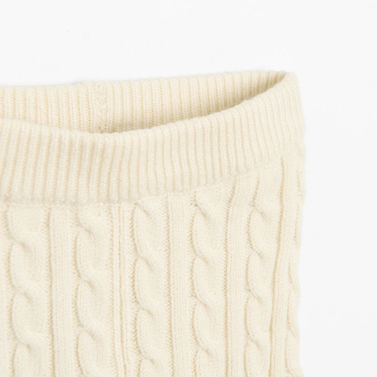 Cool Club, Jegginsy dziewczęce, sweterkowe, ecru