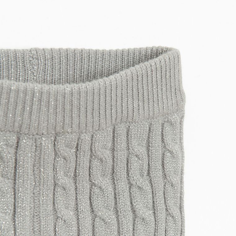 Cool Club, Jegginsy dziewczęce, sweterkowe, szare