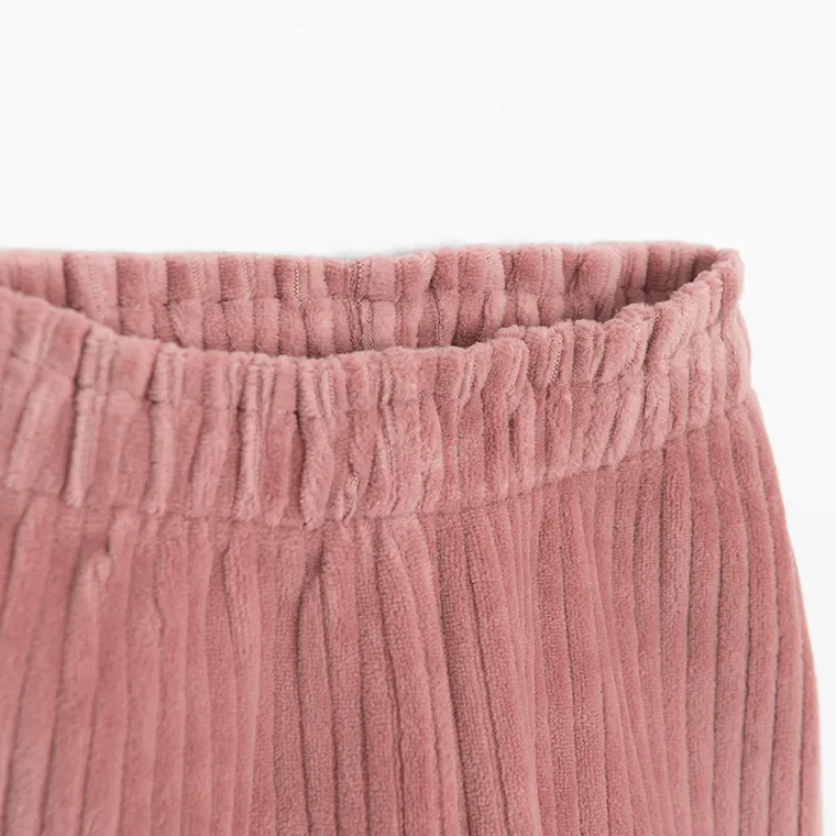 Cool Club, Jegginsy dziewczęce, welurowe, różowe