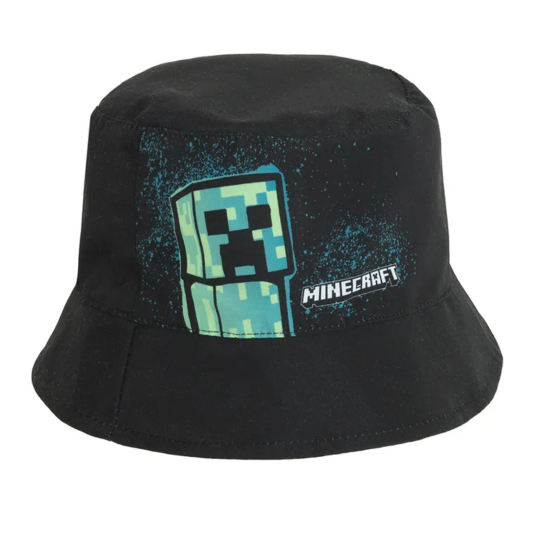 Cool Club, Kapelusz chłopięcy, dwustronny, czarno-niebieski, Minecraft