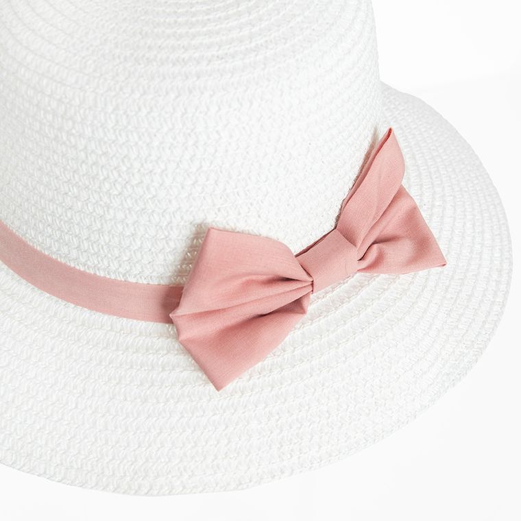 Cool Club, Kapelusz dziewczęcy, słomiany, biały