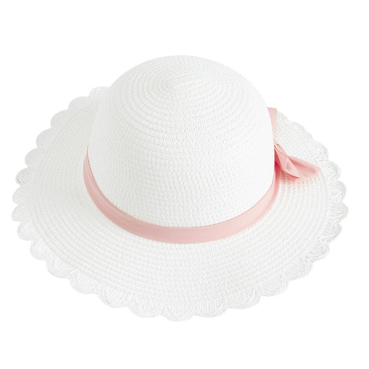 Cool Club, Kapelusz dziewczęcy, słomiany, biały