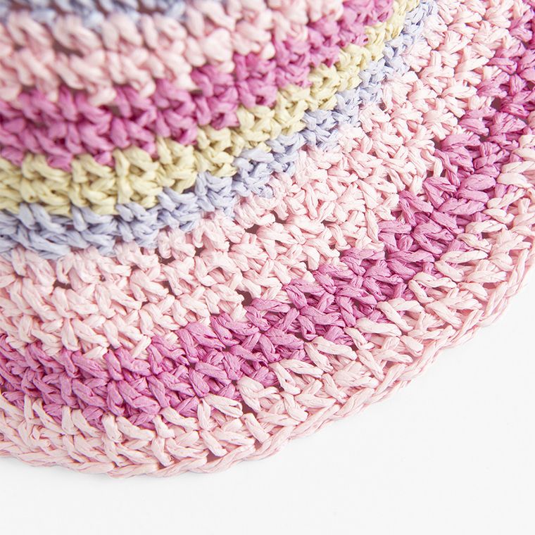 Cool Club, Kapelusz dziewczęcy, słomiany, różowy