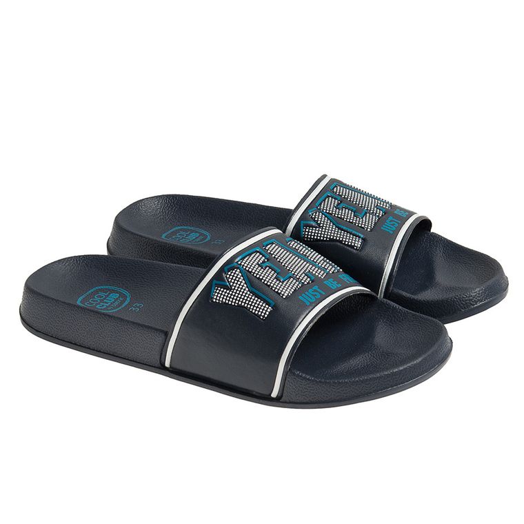 Cool Club, Klapki chłopięce, granatowe, Yeah