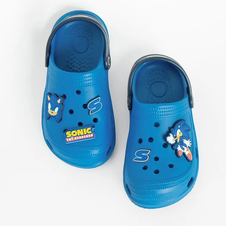 Cool Club, Klapki chłopięce, niebieskie, Sonic the Hedgehog