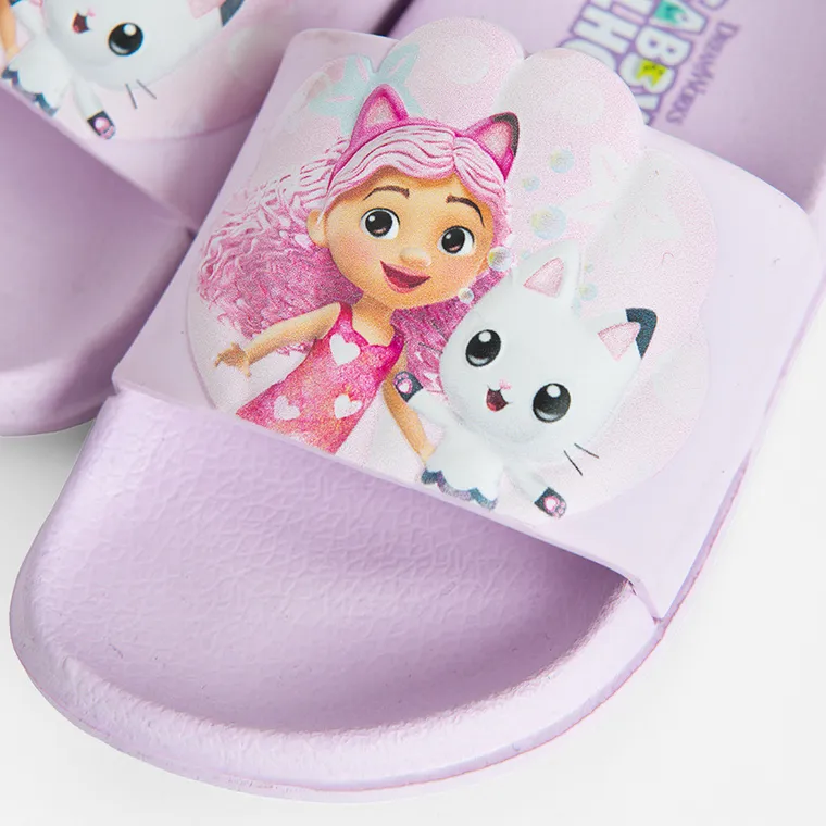 Cool Club, Klapki dziewczęce, fioletowe, Koci Domek Gabi