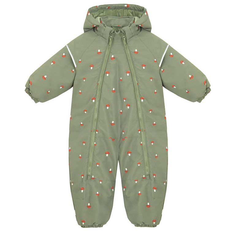 Cool Club, Kombinezon chłopięcy z kapturem, ocieplany, zielony