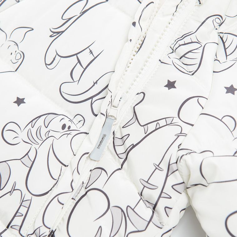 Cool Club, Kombinezon dziecięcy z kapturem, ecru, Kubuś Puchatek