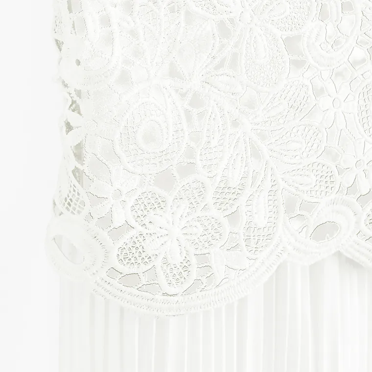 Cool Club, Kombinezon dziewczęcy bez rękawów, biały