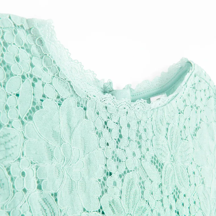 Cool Club, Kombinezon dziewczęcy bez rękawów, zielony