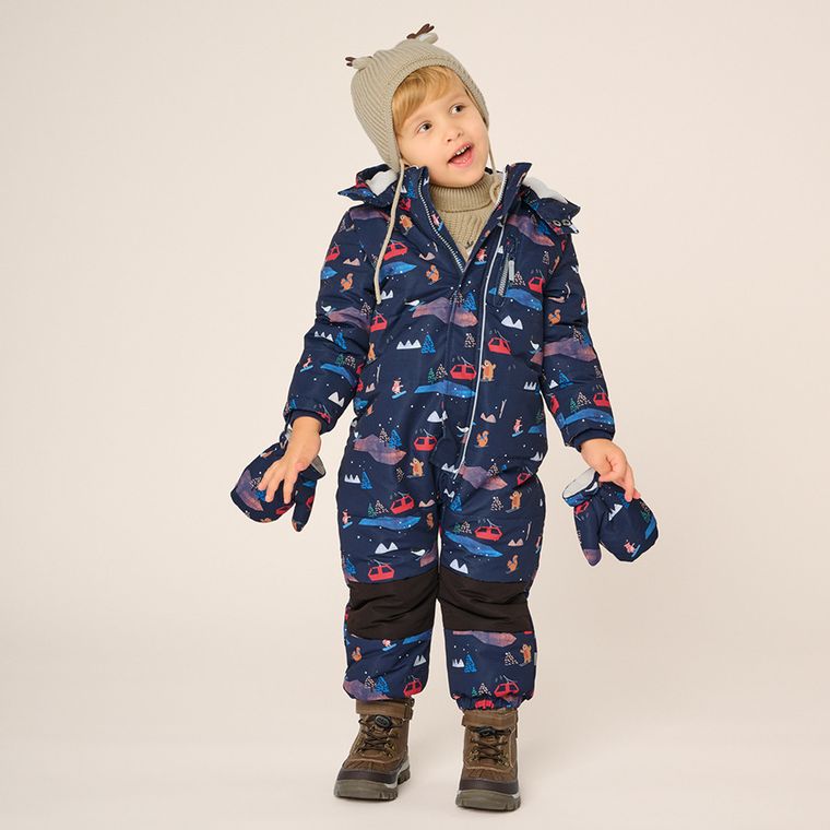 Cool Club, Kombinezon narciarski chłopięcy z kapturem, ocieplany, granatowy