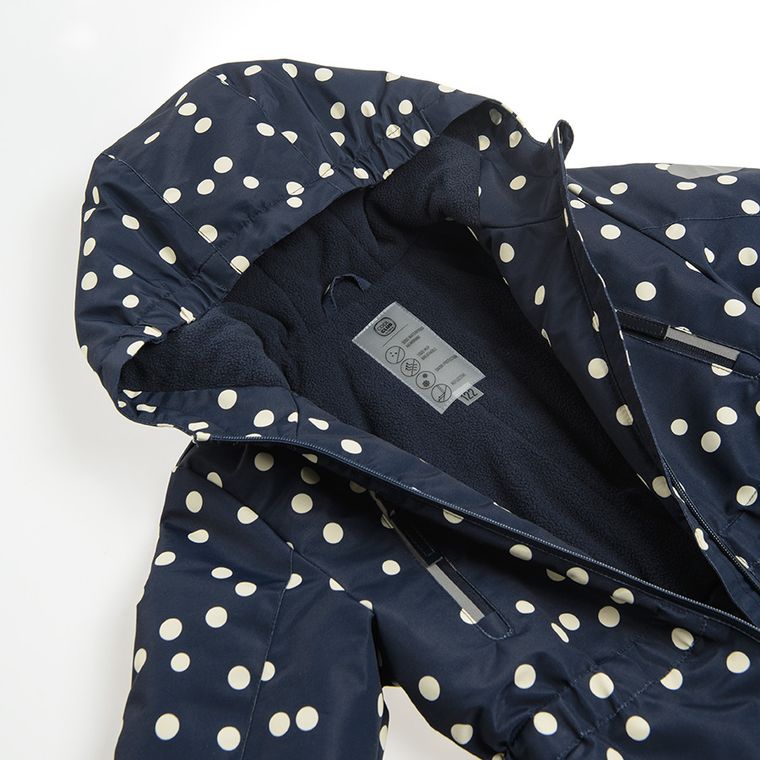 Cool Club, Kombinezon narciarski dziewczęcy z kapturem, granatowy