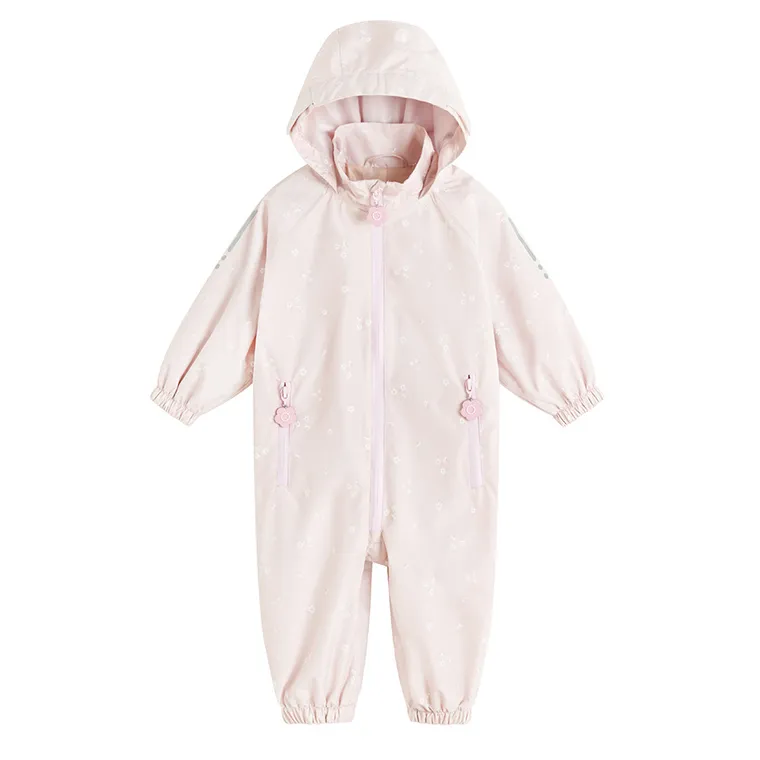 Cool Club, Kombinezon przeciwdeszczowy dziewczęcy z kapturem, różowy