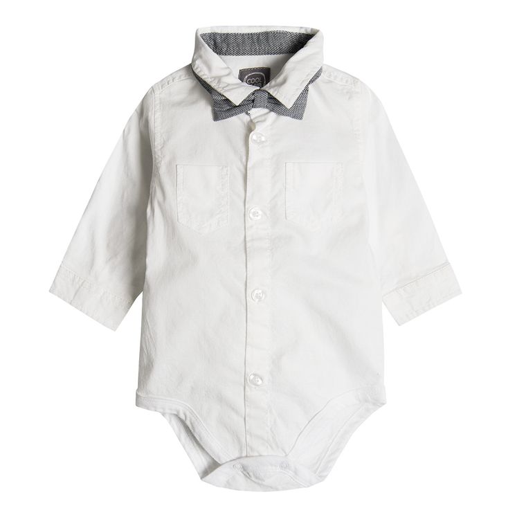 Cool Club, Komplet chłopięcy, Body koszulowe, Mucha, Kamizelka, Spodnie