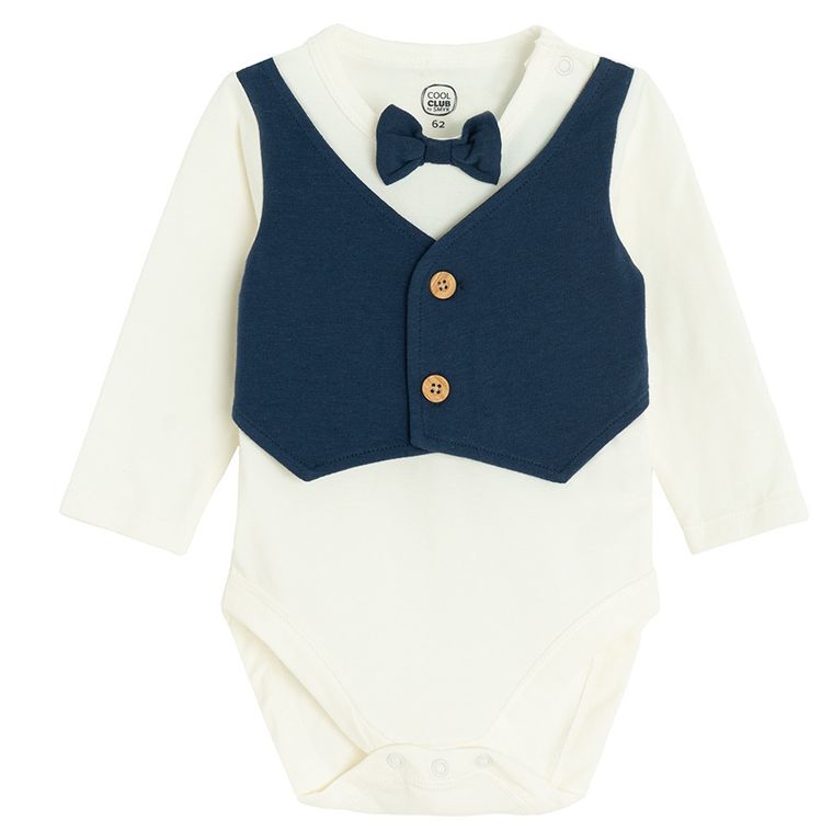 Cool Club, Komplet chłopięcy, Body z długim rękawem, Spodnie materiałowe, mix