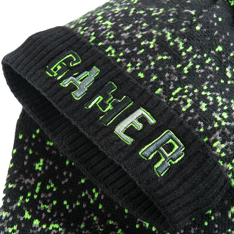 Cool Club, Komplet chłopięcy, Czapka z pomponem, Komin, czarny