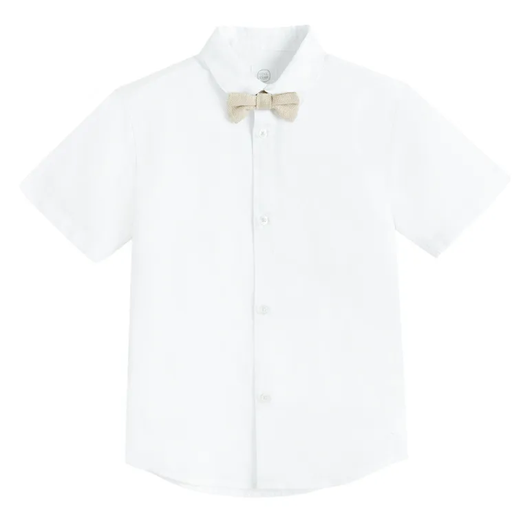 Cool Club, Komplet chłopięcy, Koszula z krótkim rękawem, Spodnie materiałowe, Szelki, mix