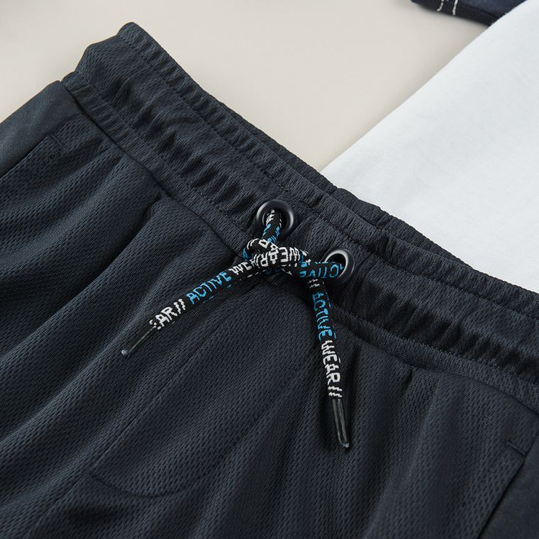 Cool Club, Komplet chłopięcy, T-shirt, Szorty, biało-granatowy