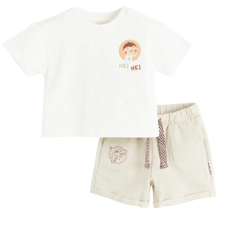 Cool Club, Komplet chłopięcy, T-shirt, Szorty, mix, Pucio