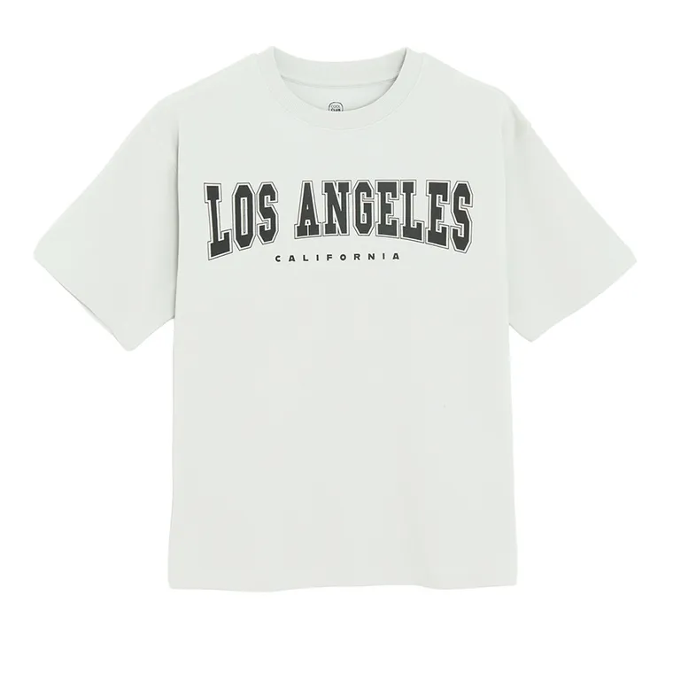 Cool Club, Komplet chłopięcy, T-shirt, Szorty, szary