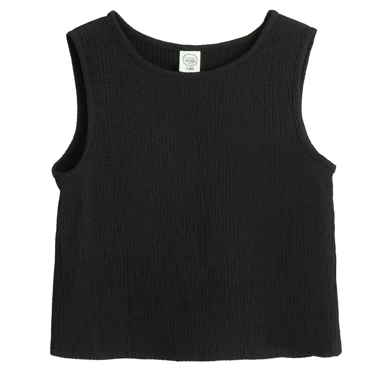 Cool Club, Komplet dziewczęcy, Bluzka bez rękawów, Spodnie materiałowe, wide, mix