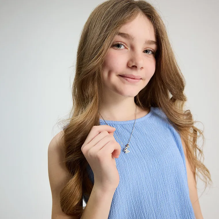 Cool Club, Komplet dziewczęcy, Bluzka bez rękawów, Spodnie materiałowe, wide, niebieski