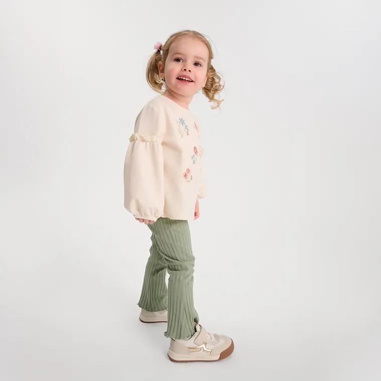 Cool Club, Komplet dziewczęcy, Bluzka z długim rękawem, Jegginsy prążkowane, mix