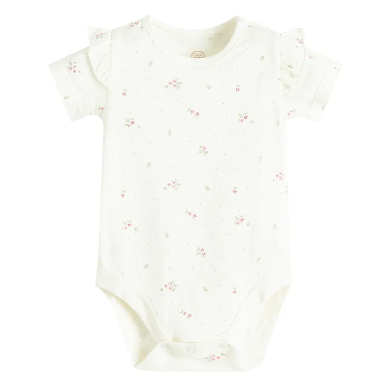 Cool Club, Komplet dziewczęcy, Body z krótkim rękawem, Szorty muślinowe, mix