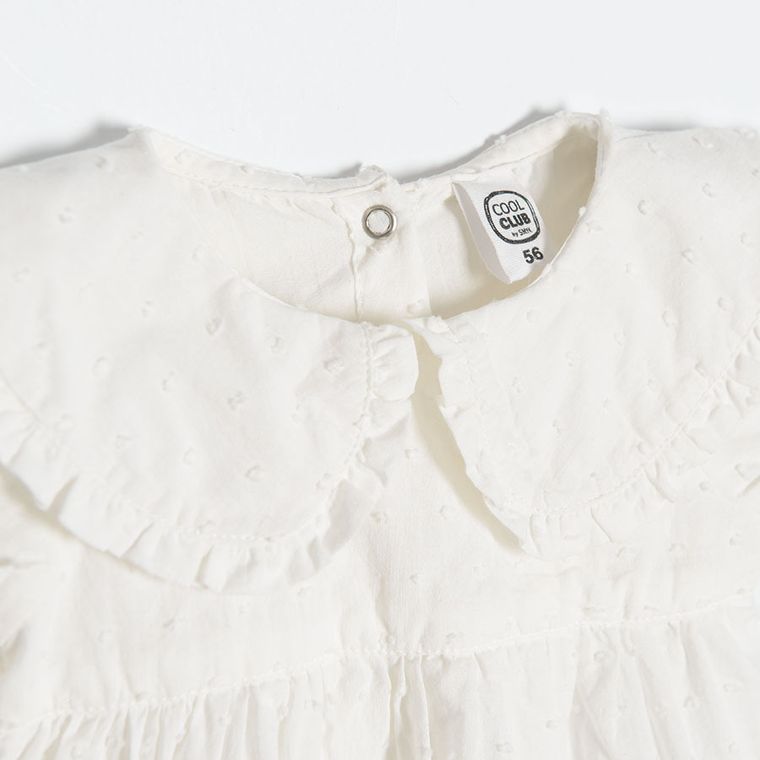 Cool Club, Komplet dziewczęcy, Sukienka body z krótkim rękawem, Opaska, biały