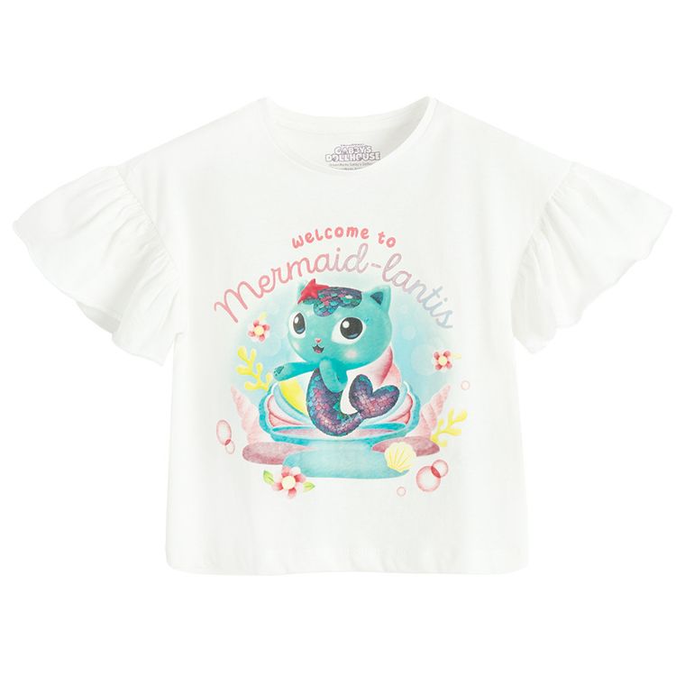 Cool Club, Komplet dziewczęcy, T-shirt, Legginsy, kolarki, mix, Koci Domek Gabi