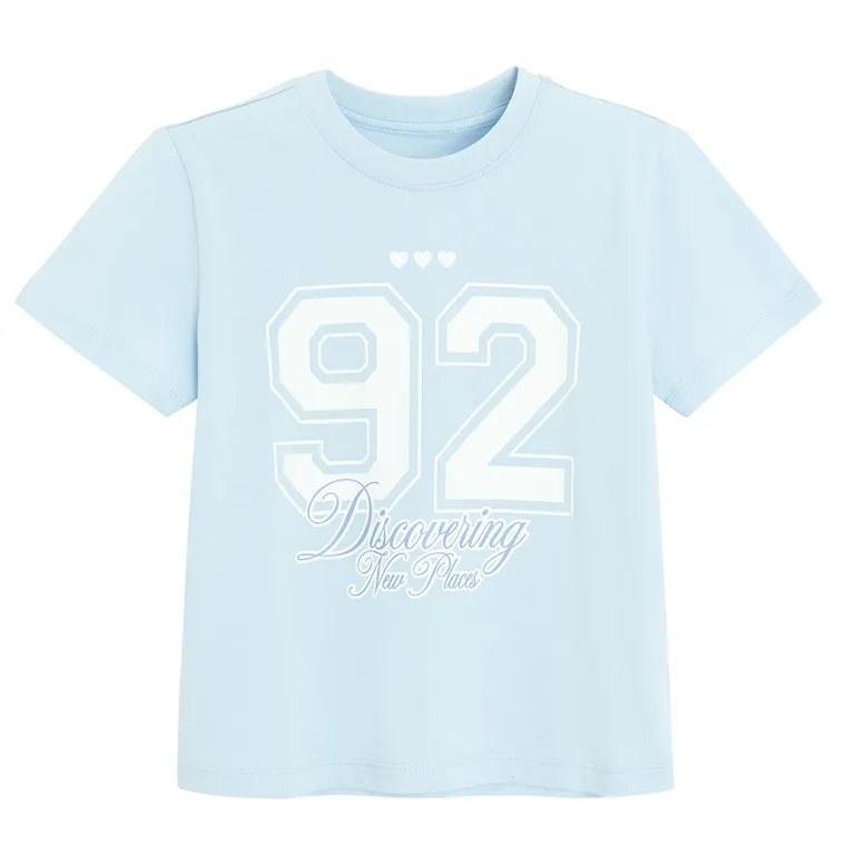 Cool Club, Komplet dziewczęcy, T-shirt, Legginsy, kolarki, niebieski