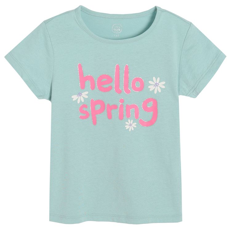 Cool Club, Komplet dziewczęcy, T-shirt, Spódnica, miętowo-różowy