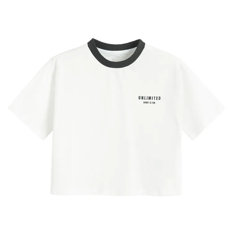 Cool Club, Komplet dziewczęcy, T-shirt, Szorty, biało-granatowy