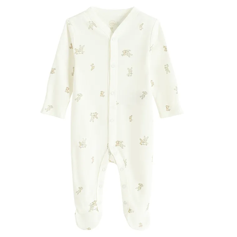 Cool Club, Komplet niemowlęcy, Body z długim rękawem, Pajac, Półśpiochy, Czapka, biały