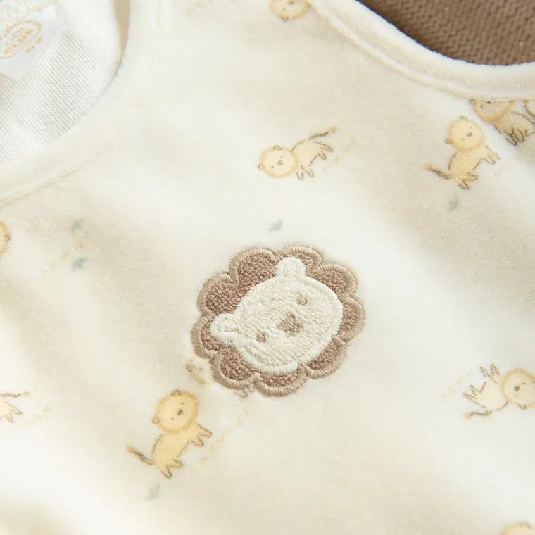 Cool Club, Komplet niemowlęcy, Body z długim rękawem, Śpiochy, welurowe, mix