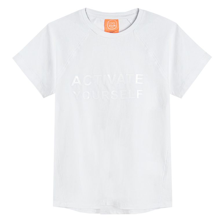 Cool Club, Komplet sportowy dziewczęcy, T-shirt, Legginsy kolarki, Worek, mix