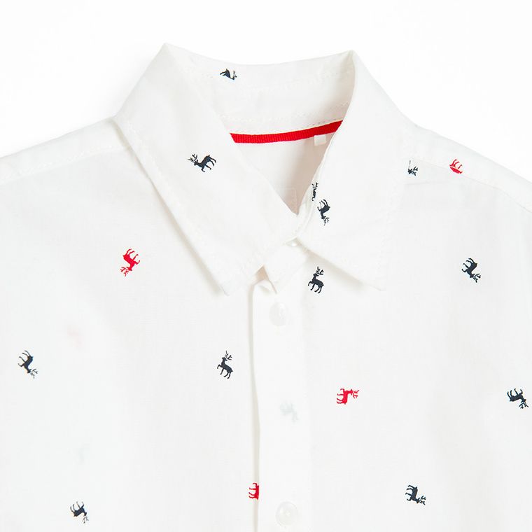 Cool Club, Koszula chłopięca z długim rękawem, biała