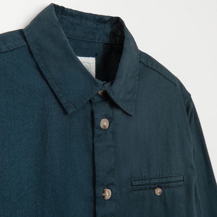 Cool Club, Koszula chłopięca z długim rękawem, granatowa